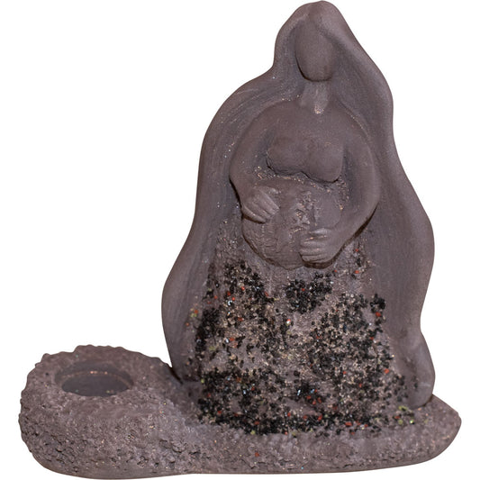 Gypsum Candle Holder GAIA 3.5"