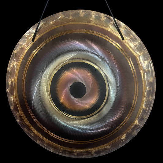 15” / 40 cm Nickel Silver Handheld Gong - Grotta Sonora