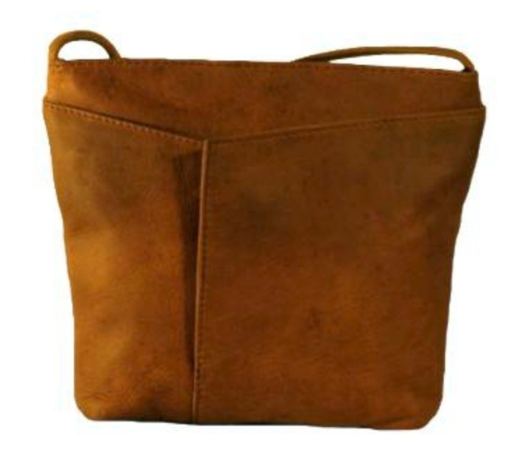 Bison Leather Crossbody Purse - Adrian Klis