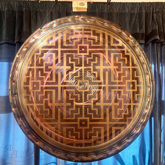 34" Deep Gong Shipibo - Grotta Sonora