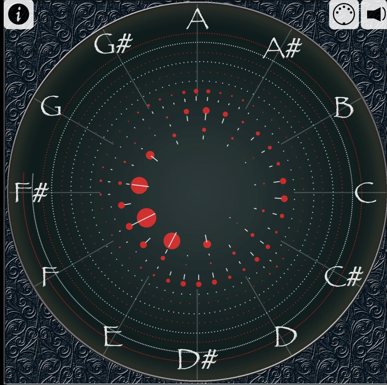 24" / 60 cm Nickel Silver Blue Spiral Gong - Grotta Sonora