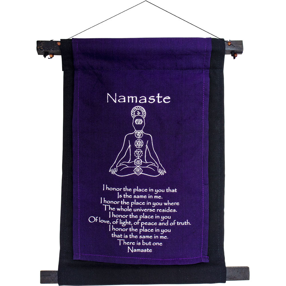 Banner - Small Cotton - Chakras Namaste