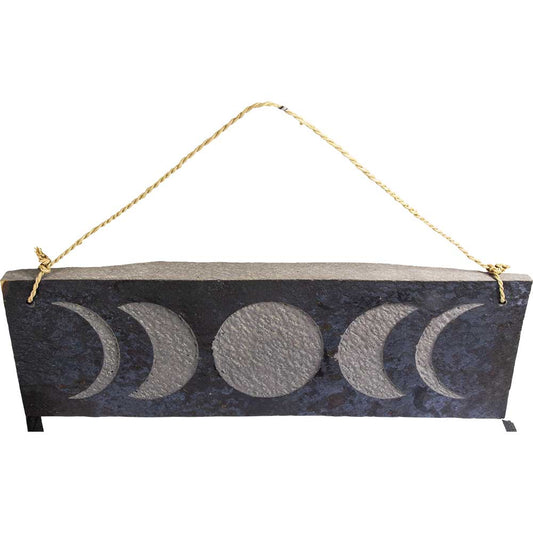Stone wall Hanging Moon phasess 4x12"