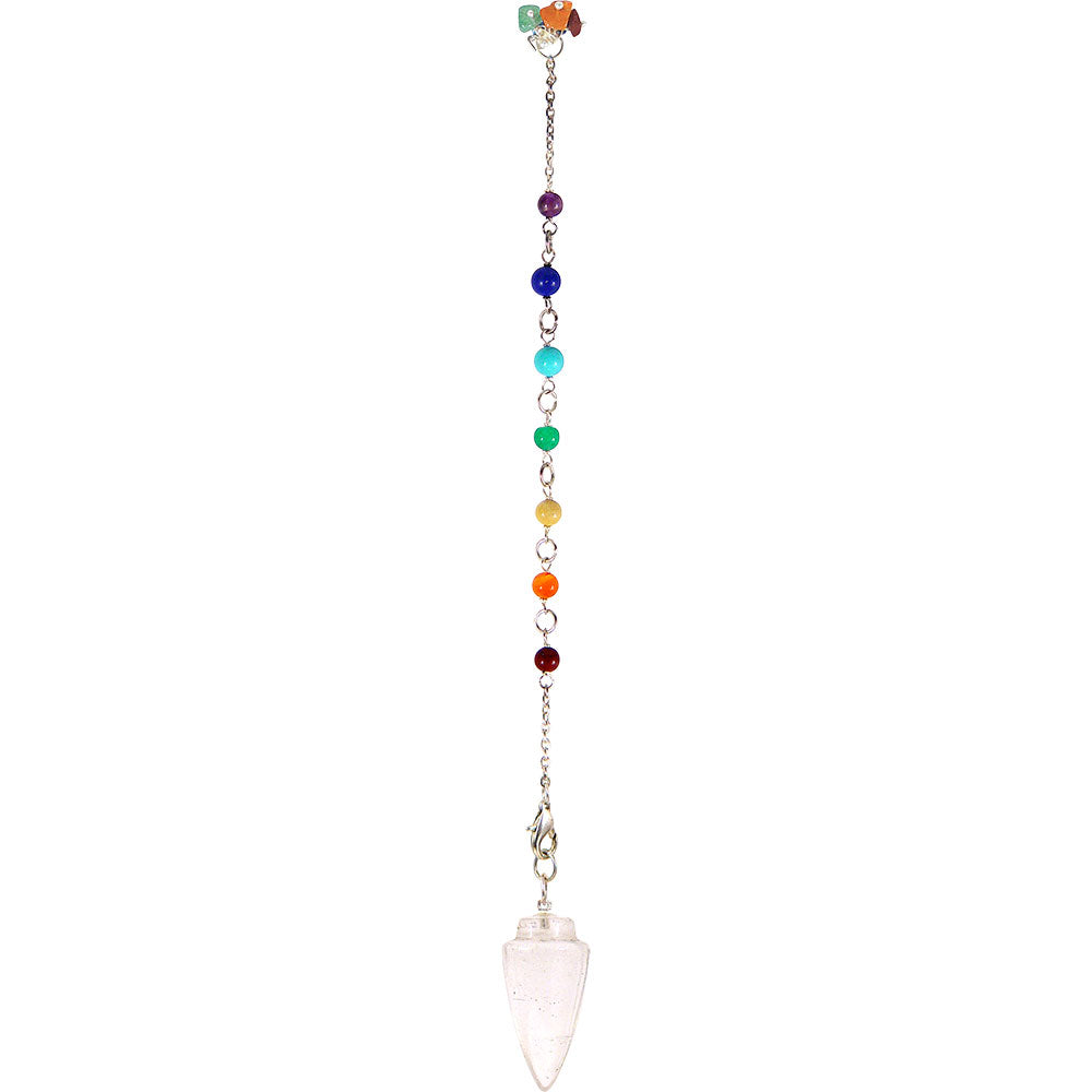 Pendulum Chain - Chakra | Clear Quartz