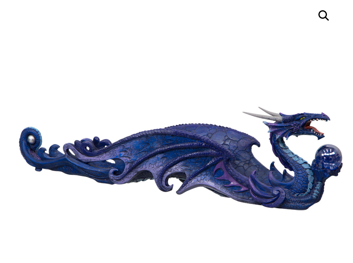 Polyresin Incense Holder Dragon 12.75″