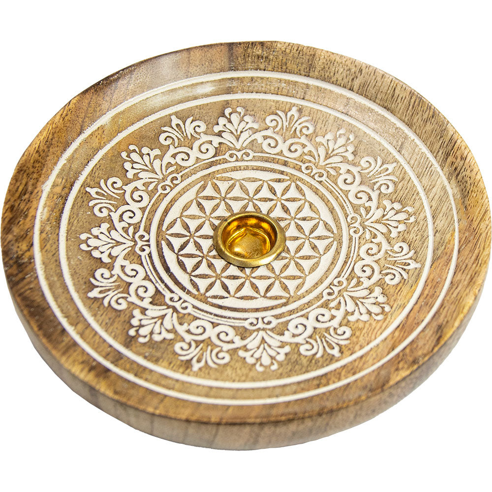 Laser engraved incense holder 5"