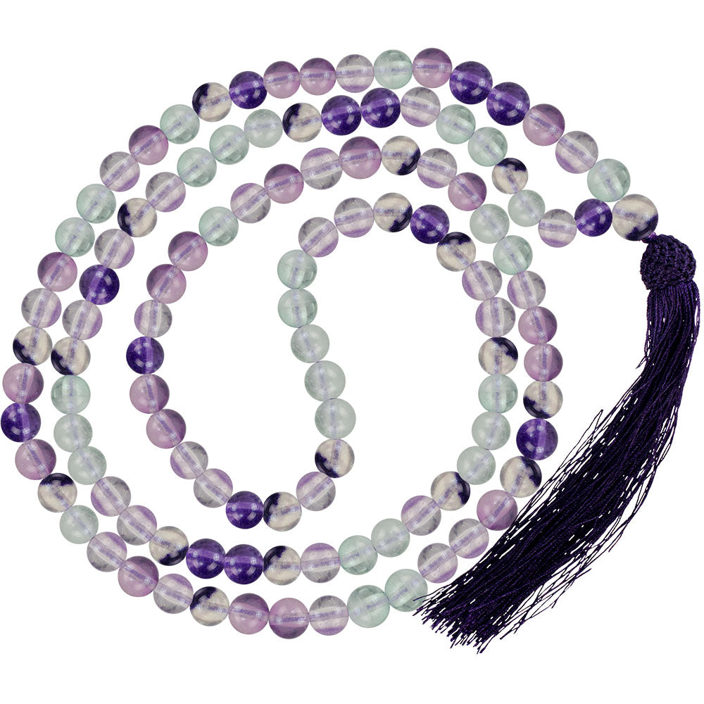 Mala-8MM Beads Fluorite -34″