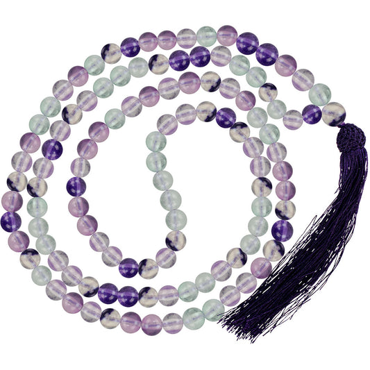 Mala-8MM Beads Fluorite -34″