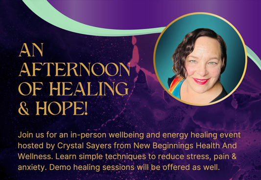 FREE EVENT! Join us for an afternoon of Healing and Hope with Crystal Sayers