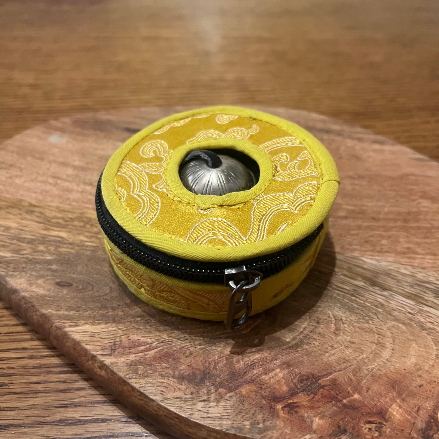 Tibetan Tingshas in authentic carry case