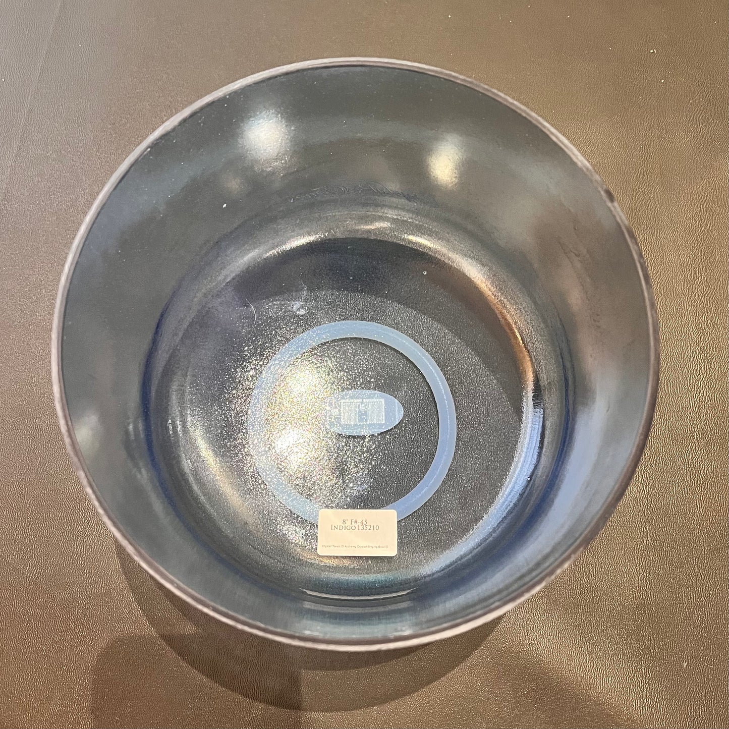 8" F# -45 Indigo Alchemy Crystal Bowl