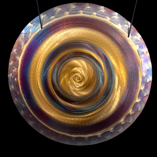 19" / 48 cm - handheld gong - spiral voice  - Grotta Sonora