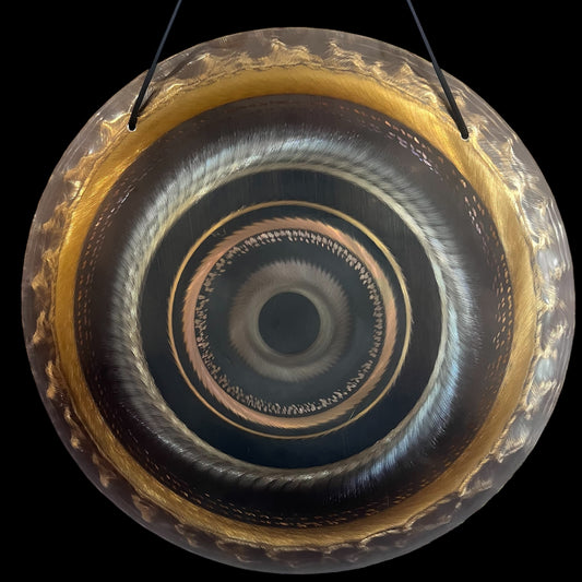 15” / 40 cm Nickel Silver Handheld Gong - Grotta Sonora