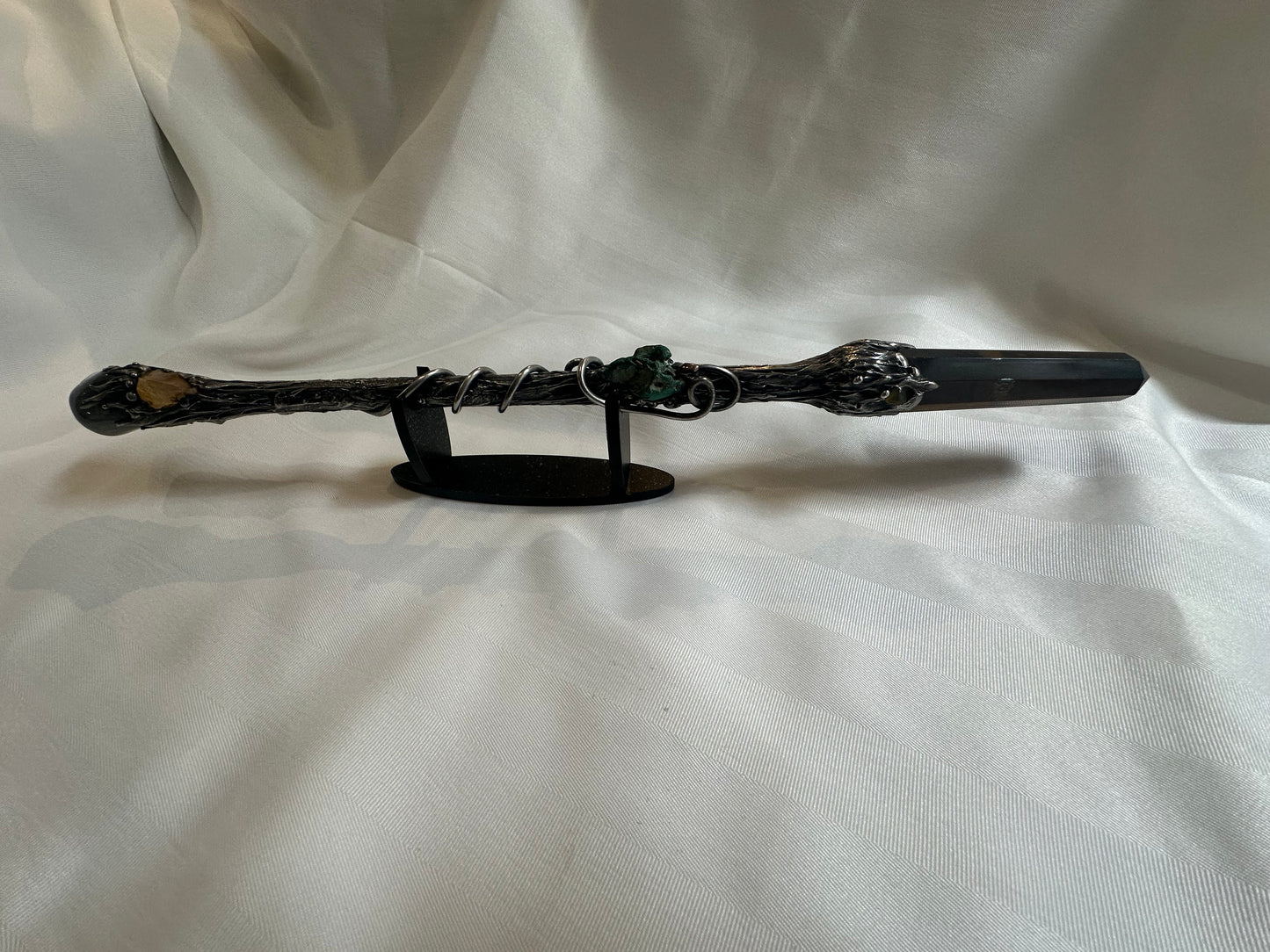 Wand of Totality - Tiger's Eye, Malachite, Hypersthene and Amber #6: Available
