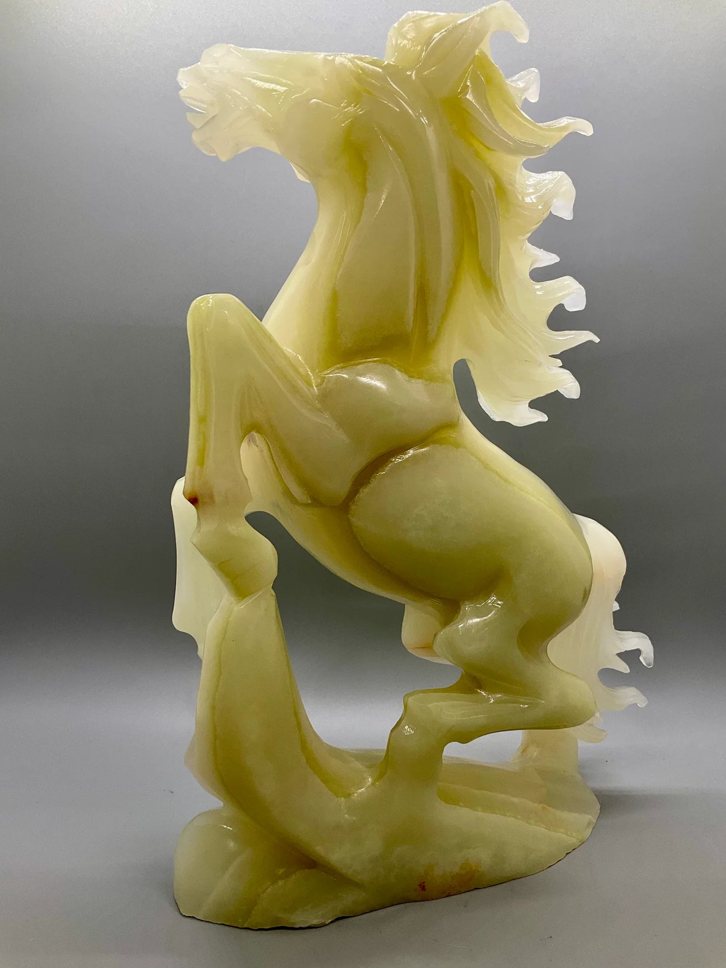 Green Onyx Stallion Carving