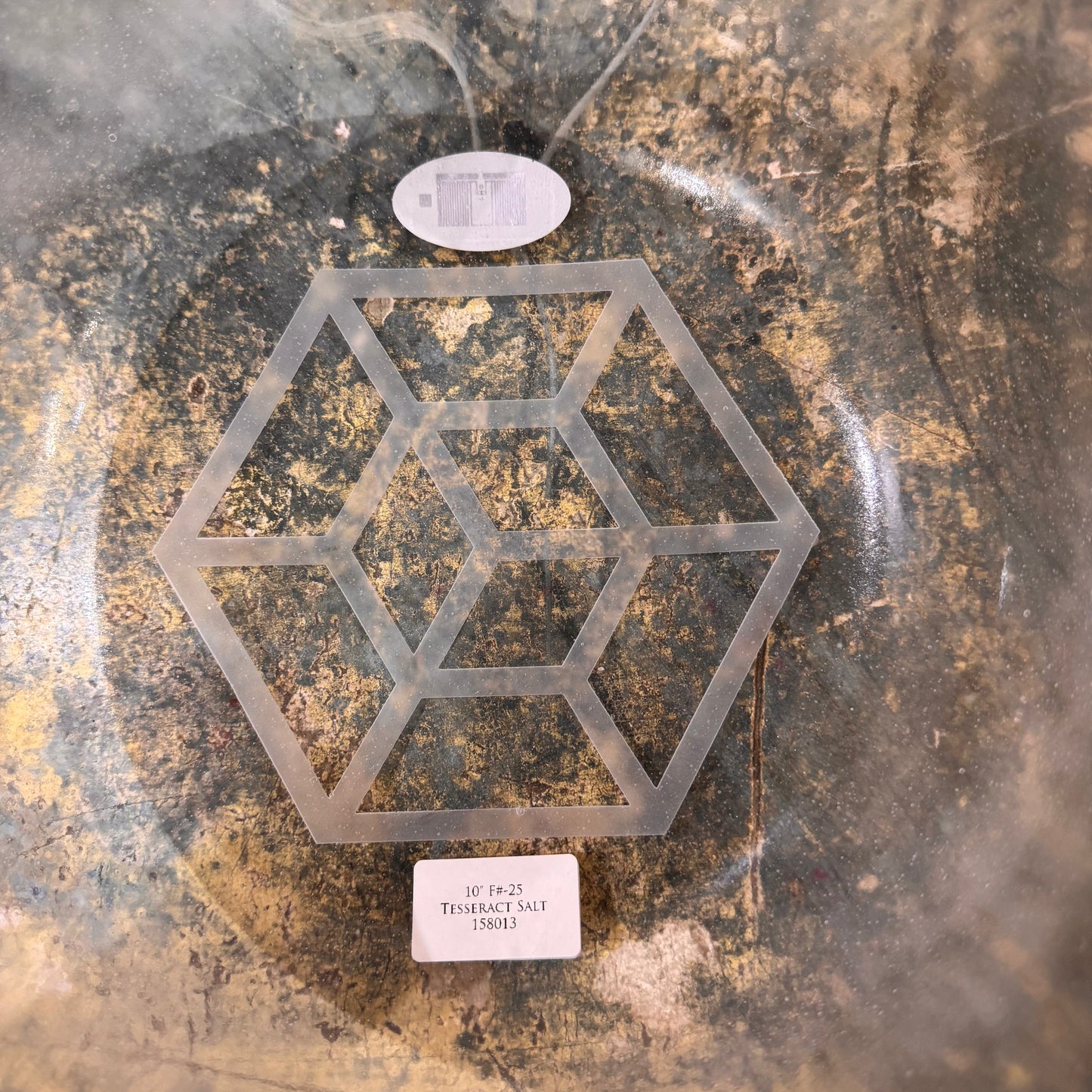 10" F# -25 TESSERECT SALT ALCHEMY CRYSTAL SINGING BOWL