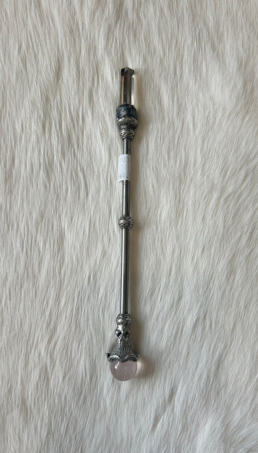 Faery Magic Wand - Smokey Quartz / Rose Quartz #26