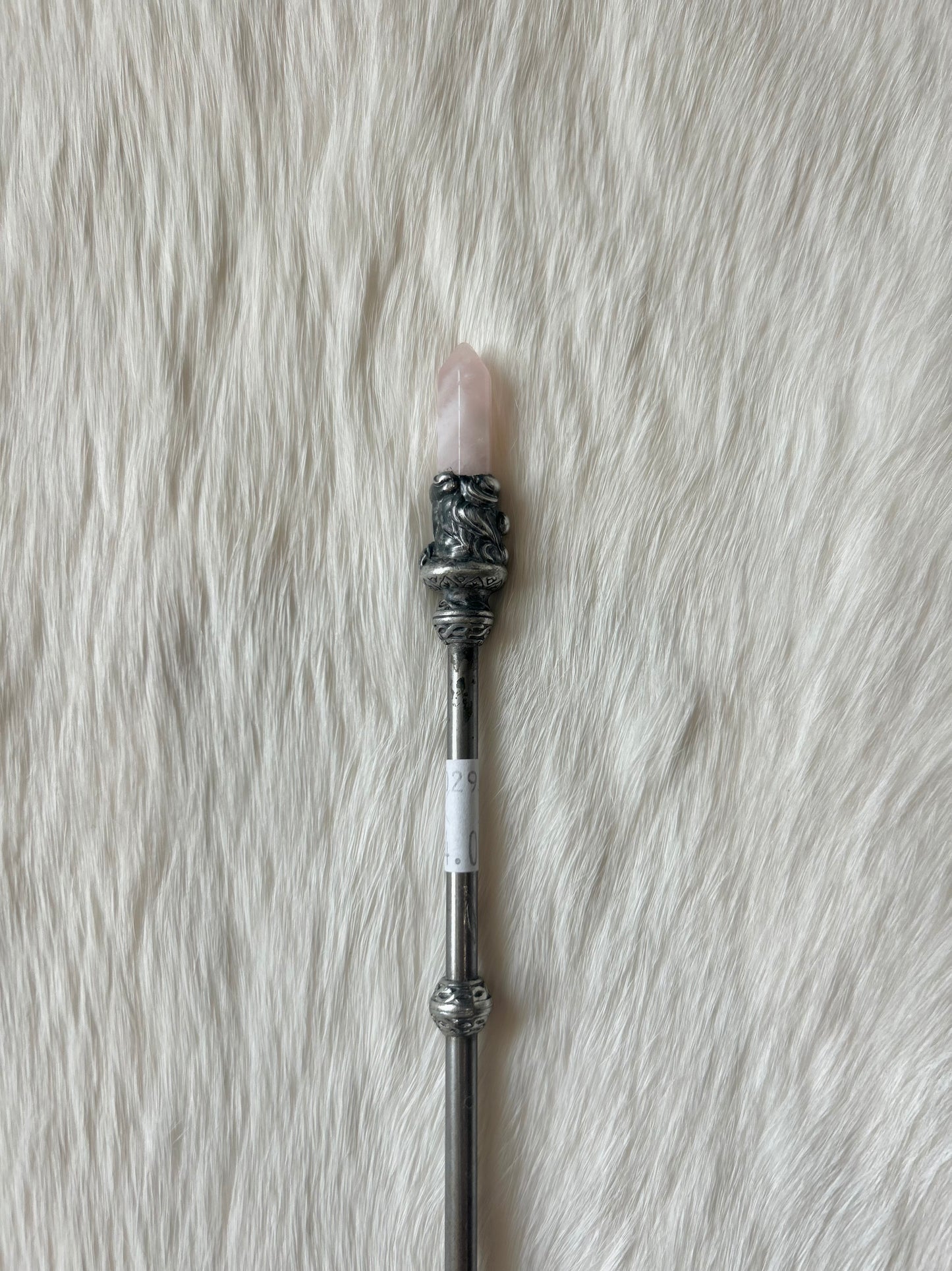 Faery Magic Wand - Rose Quartz / Aqua Aura #19: Available