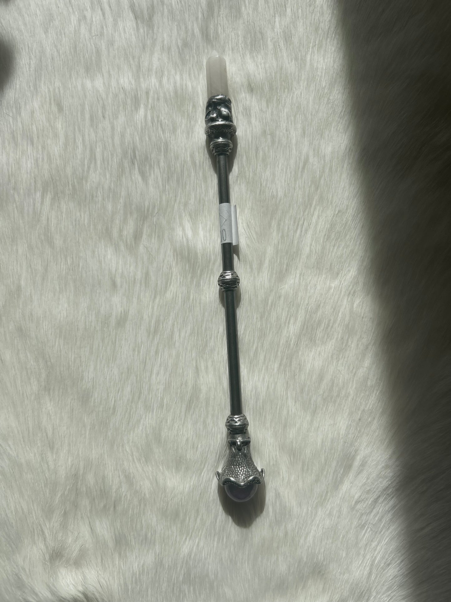 Faery Magic Wand - Rose Quartz / Amethyst Quartz #5