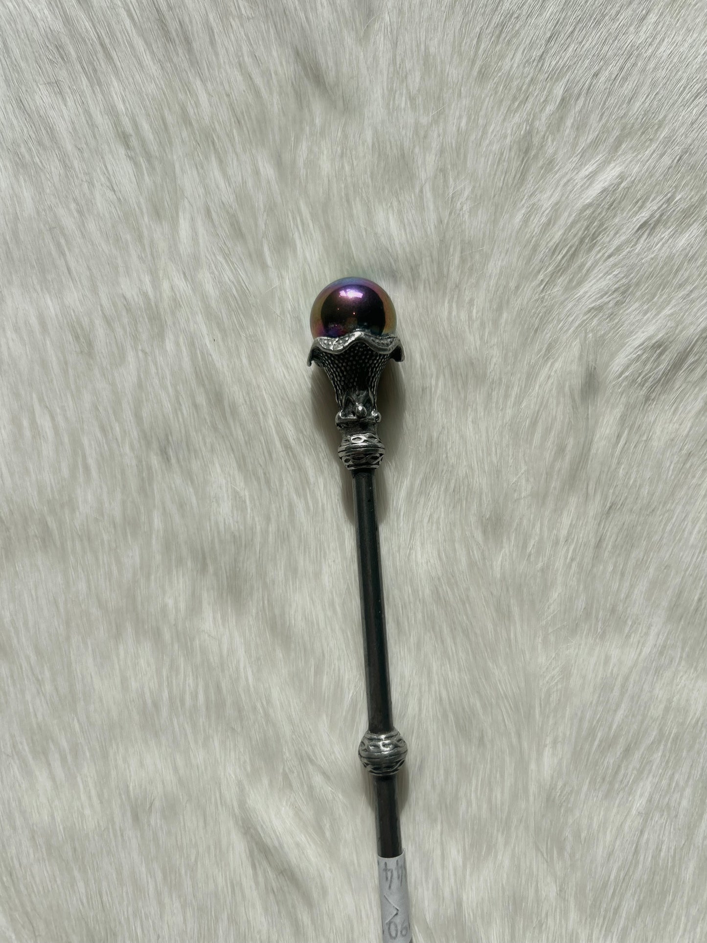 Faery Magic Wand - Tigers eye / Titanium aura #7