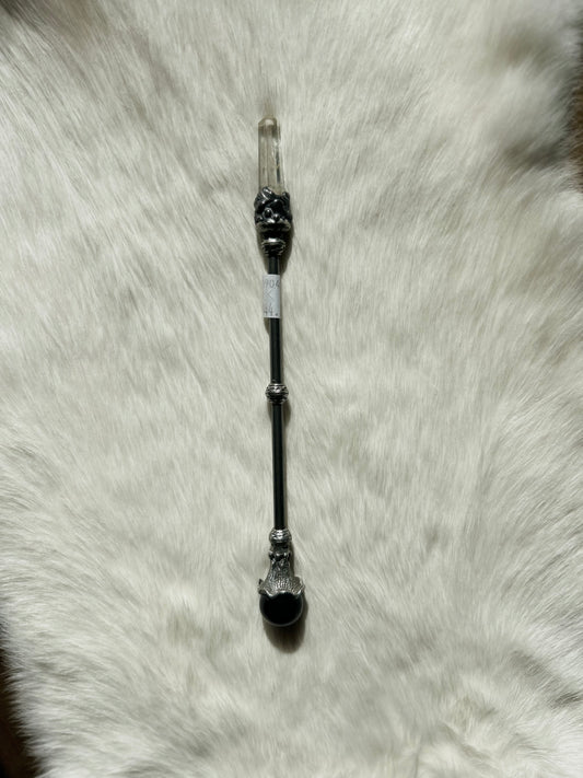 Faery Magic Wand - Clear Quartz/ Amethyst #32