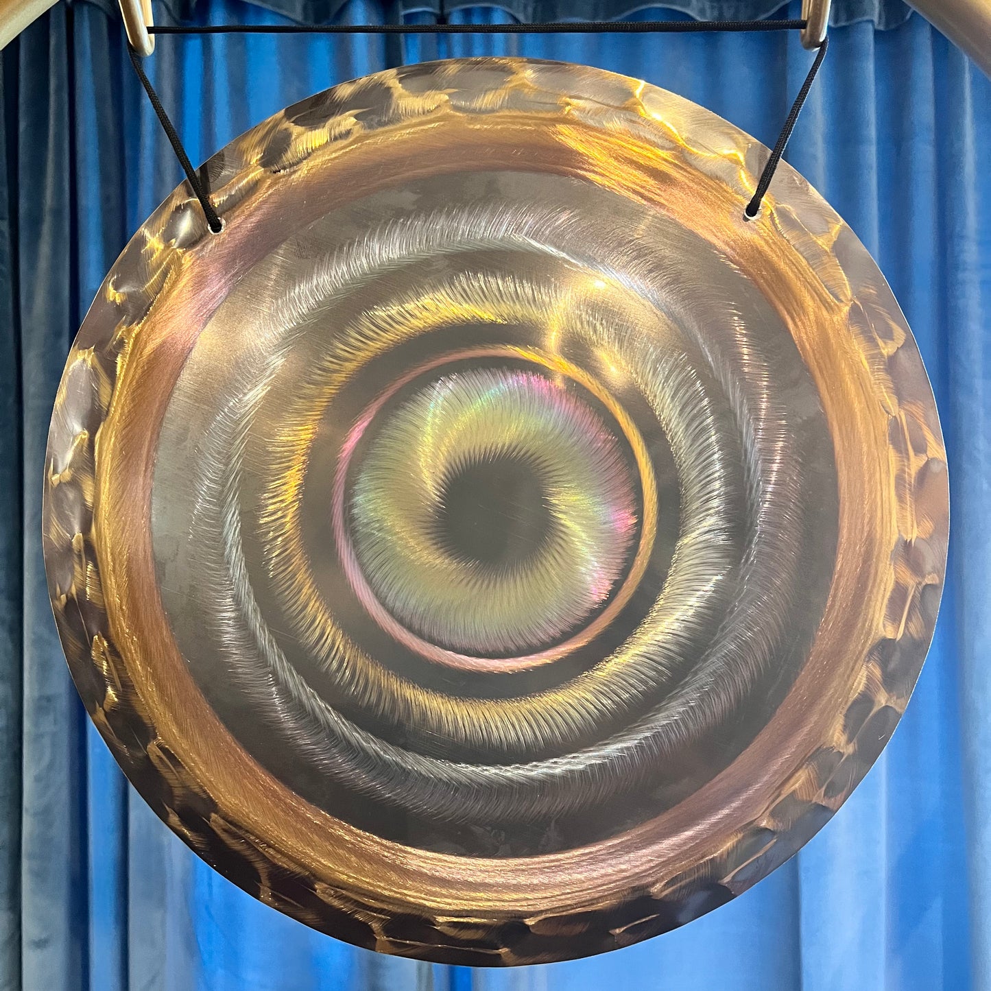 15” / 40 cm Nickel Silver Handheld Gong - Grotta Sonora