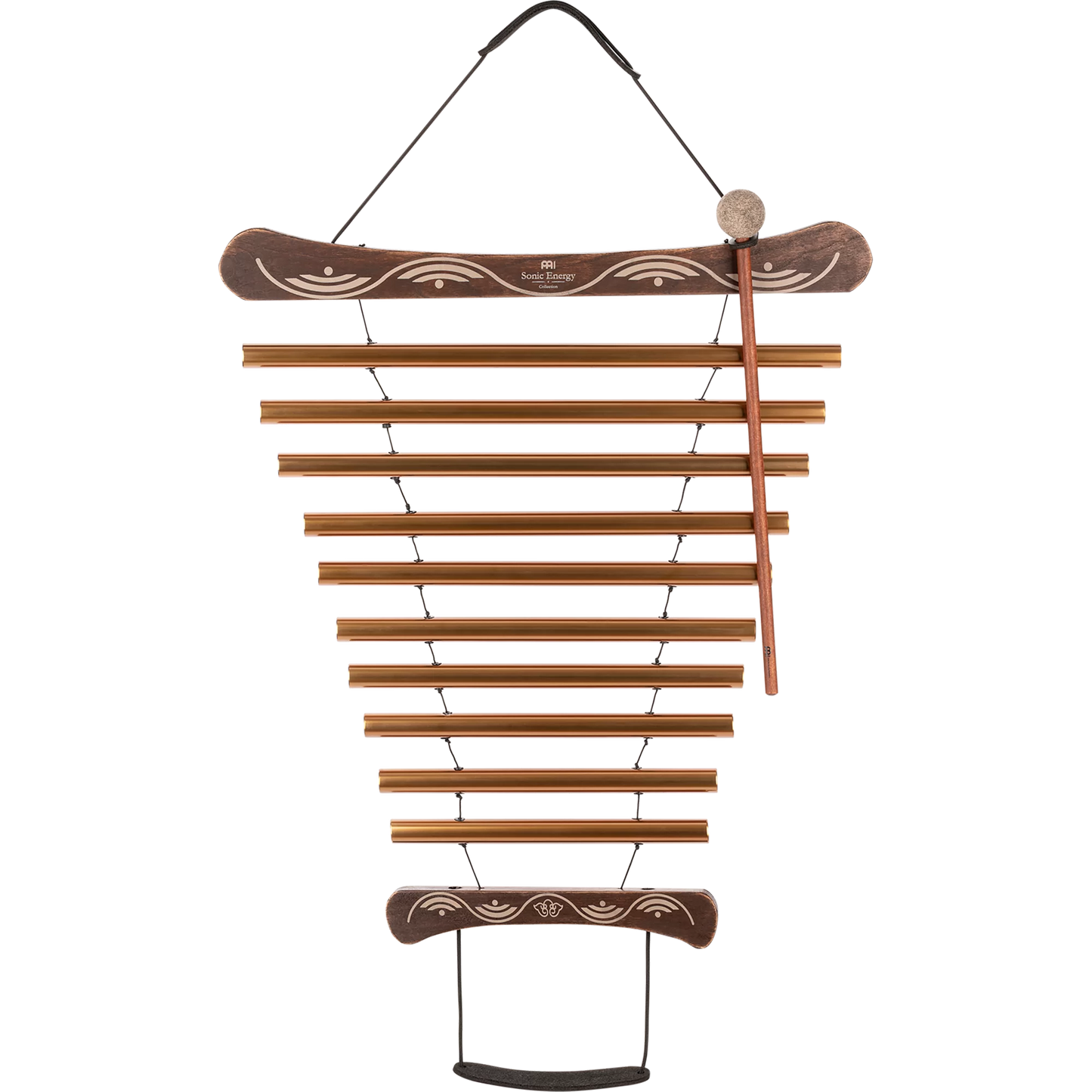 Meditation Flow Chime 35" / 88 CM, 440 HZ, 10 Notes, D Major, Bronze