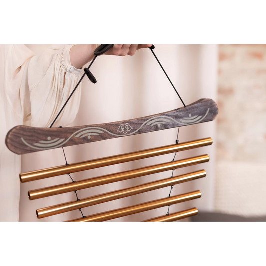 Meditation Flow Chime 35" / 88 CM, 440 HZ, 10 Notes, D Major, Bronze