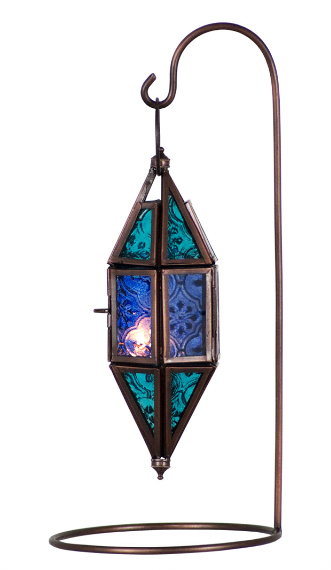 LANTERN CHAPEL-AQUA & BLUE 7.5″
