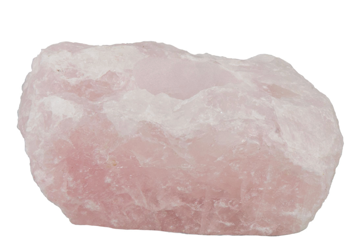 Rose Quartz T-Lite holder 3″