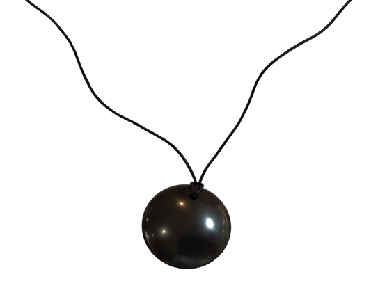 Shungite - Pendant circle 30 mm - "Lence"