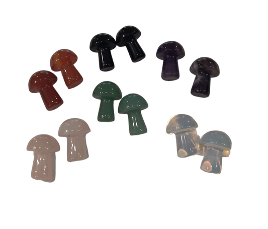 Gemstone Mini Mushrooms 0.75"
