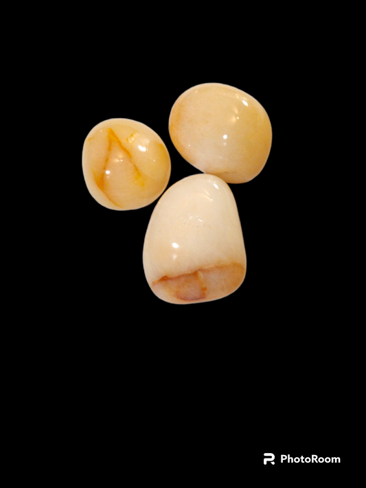 Honey Calcite, Tumbled
