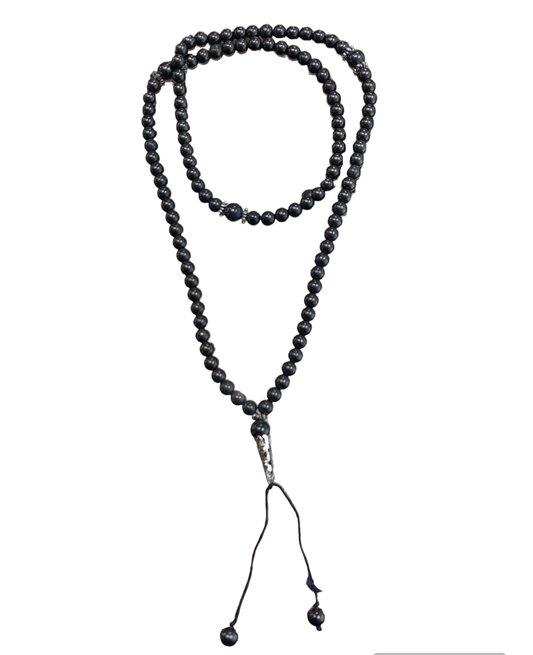 Shungite - Buddhist Mala (Necklace) of 108 Beads