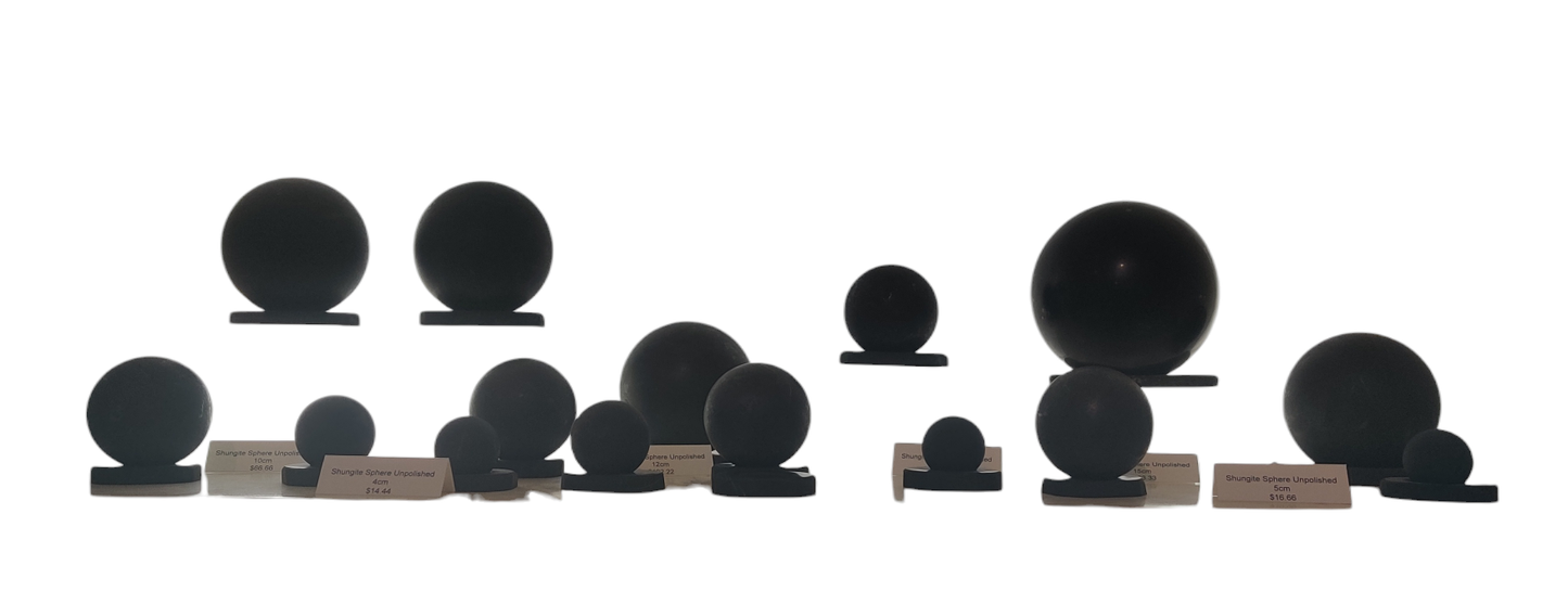 Shungite Unpolished Sphere