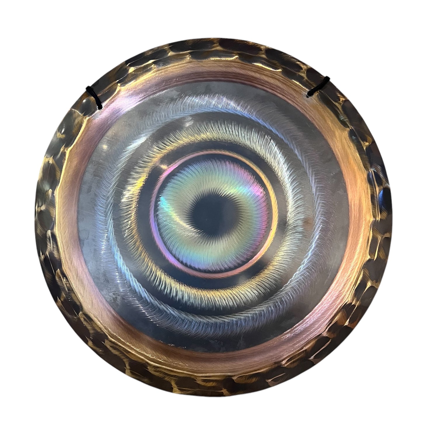 15” / 40 cm Nickel Silver Handheld Gong - Grotta Sonora