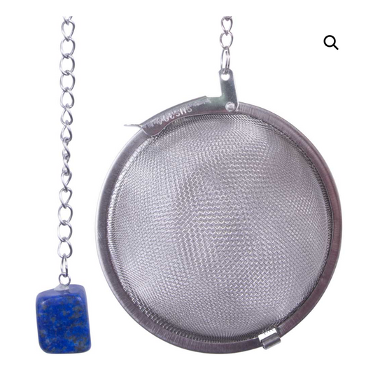 Tea Infuser - Stainless Steel - Lapis Lazuli 2"