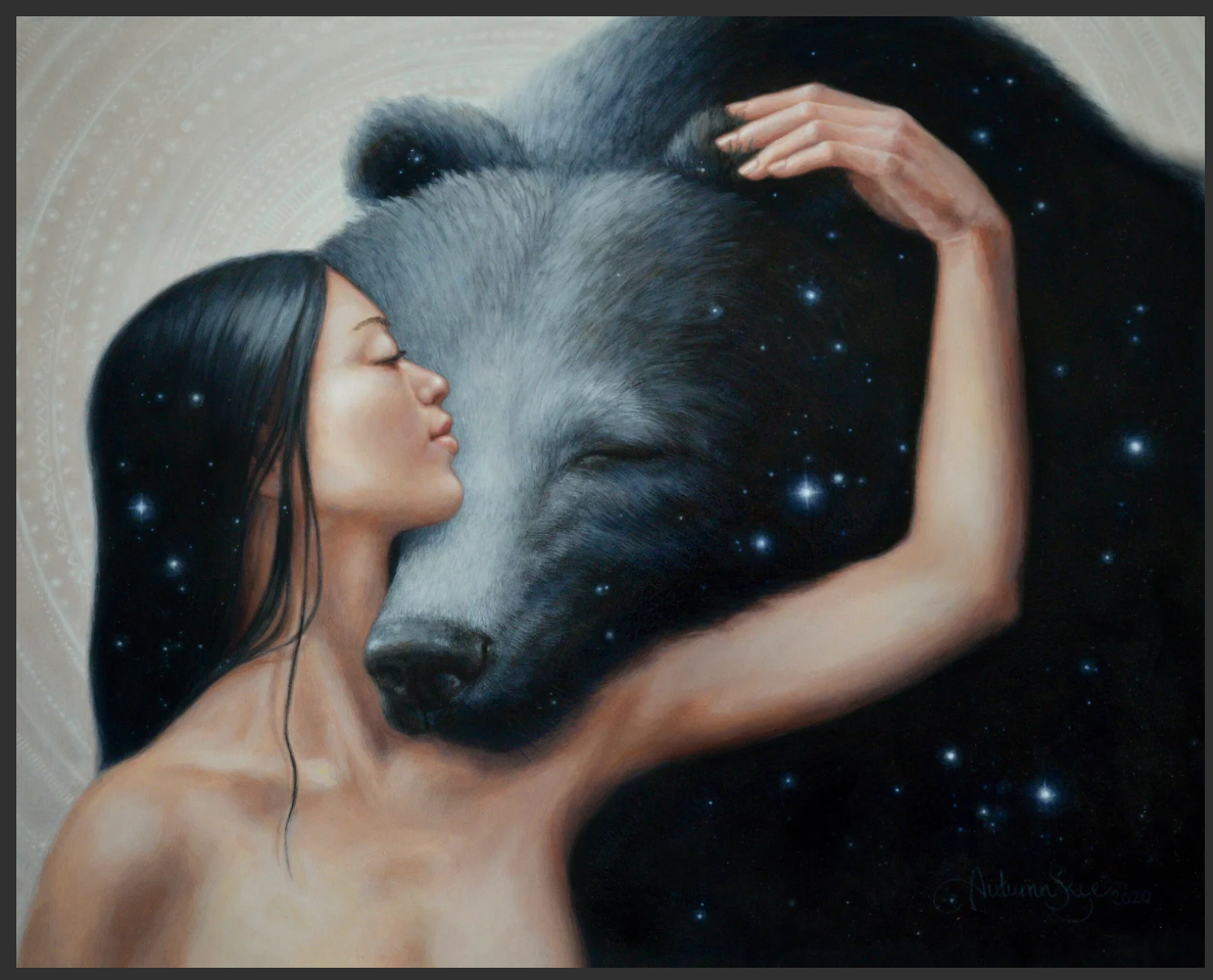 Canvas: "Kin” painting by Autumn Skye