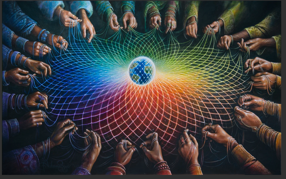 Canvas: "Light Work” painting by Autumn Skye