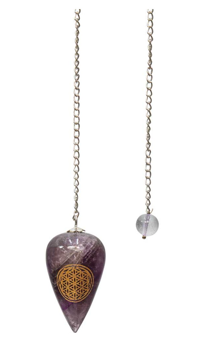 Pendulum - Flower of Life + Amethyst