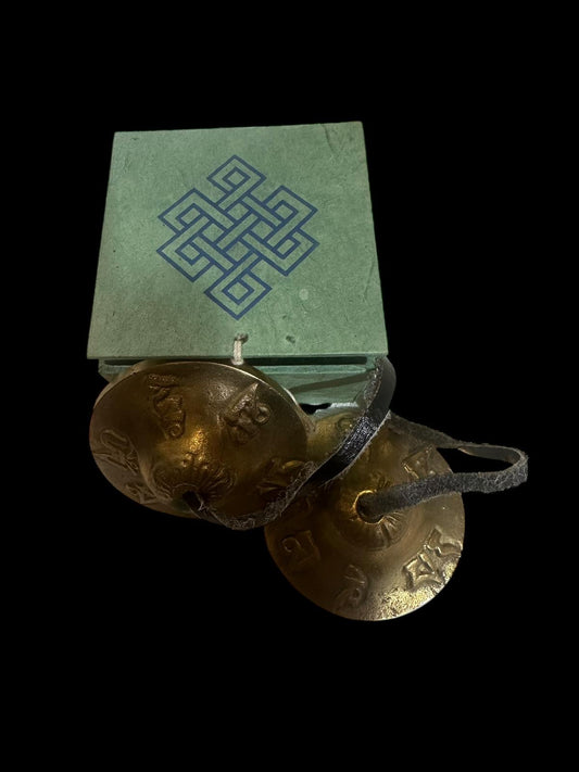 Tibetan Tingsha 1.5" in Gift Box - Green