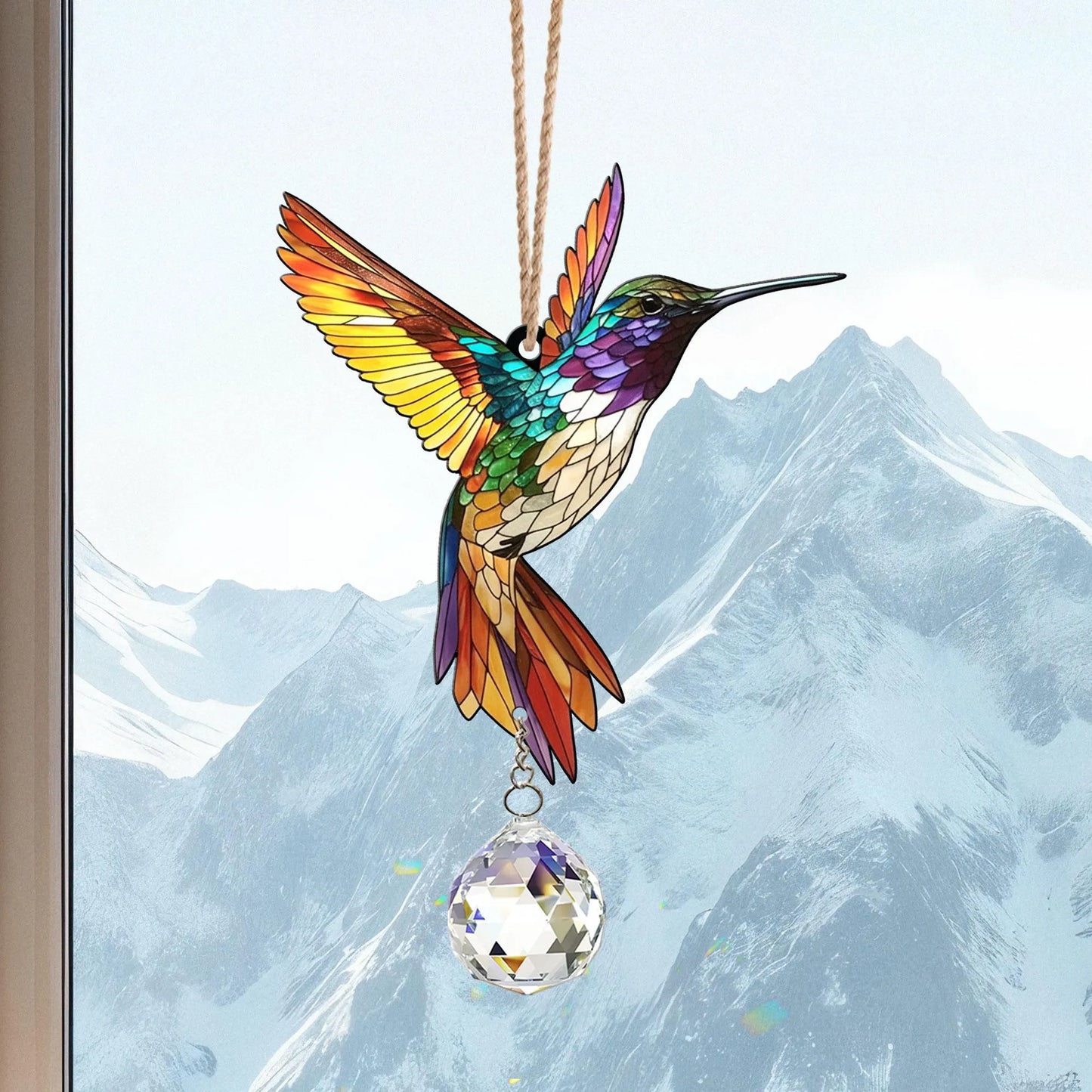 Crystal Dreams - Hummingbird dreamcatcher