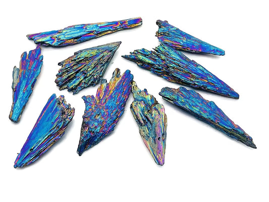 Aura Black Kyanite Clusters