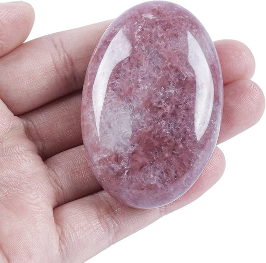 Strawberry Quartz - Palm Stone