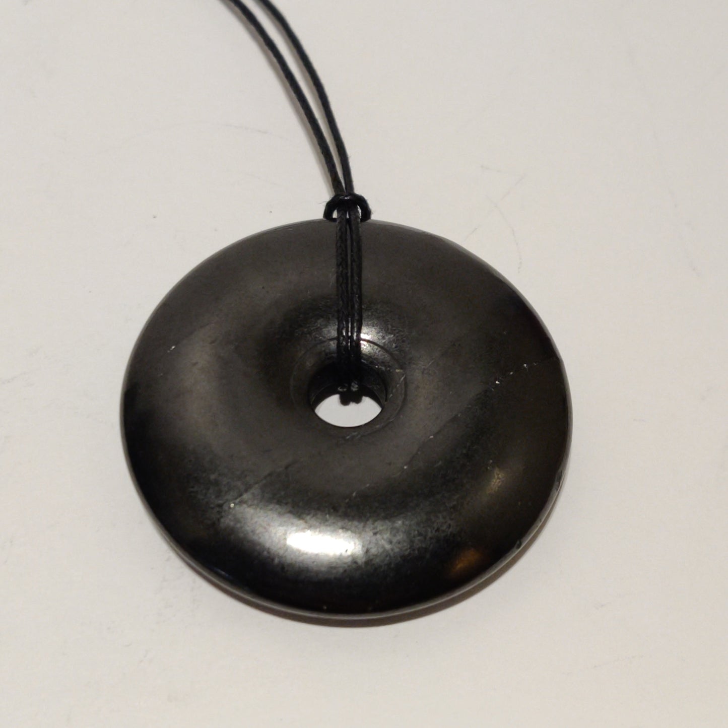Shungite - Pendant circle 50 mm - "Donut"