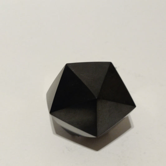Shungite - Polished - Icosahedron 4 cm