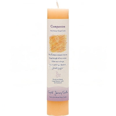 Candle Pillar Herbal 7"