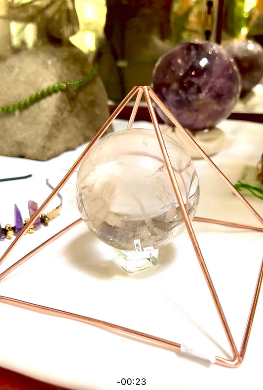 COPPER – ENERGIZING PYRAMID – 6″X4.5″H