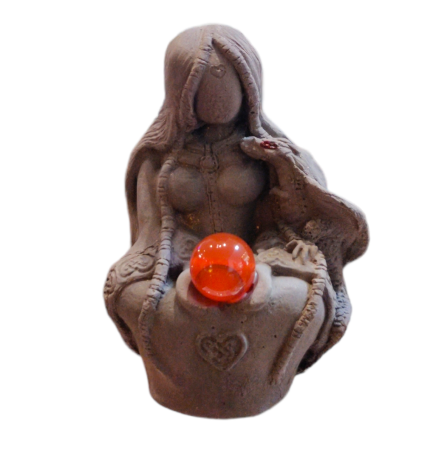 Gypsum Figurine - Dragon Goddess Tiamat - 3" H