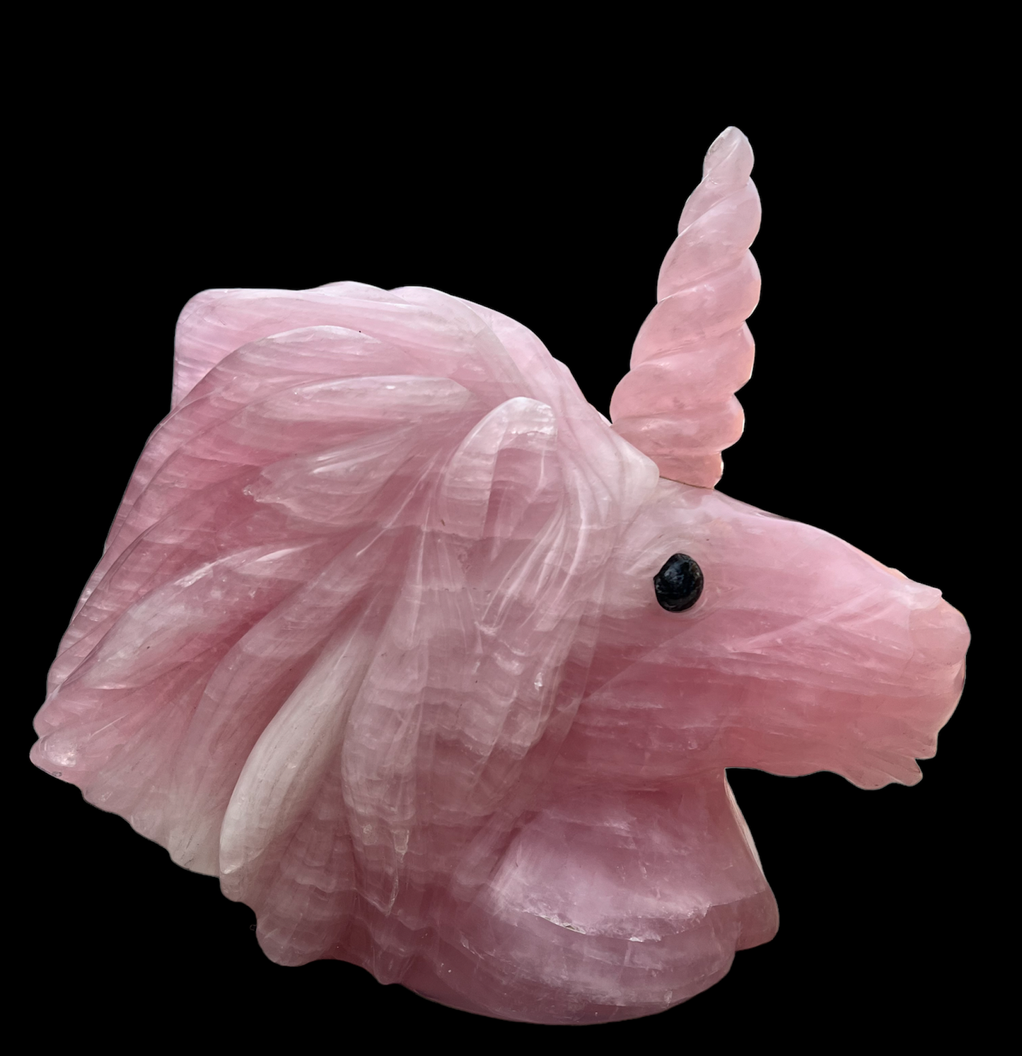 Rose Quartz Carved Unicorn